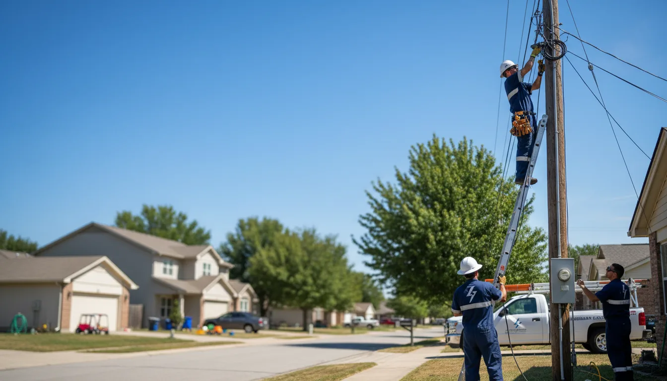 Residential electrician providing installation services in Stafford, NY